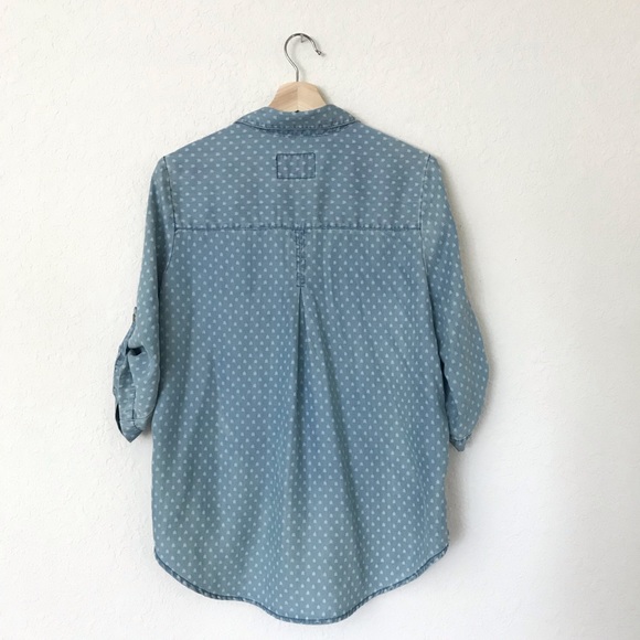 Velvet Heart Arrow Print Chambray Popover Small - Picture 3 of 3